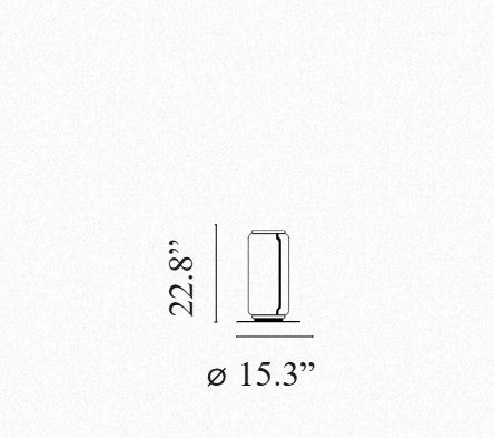 Noctambule Floor 1 High Cylinder Big Base By Flos