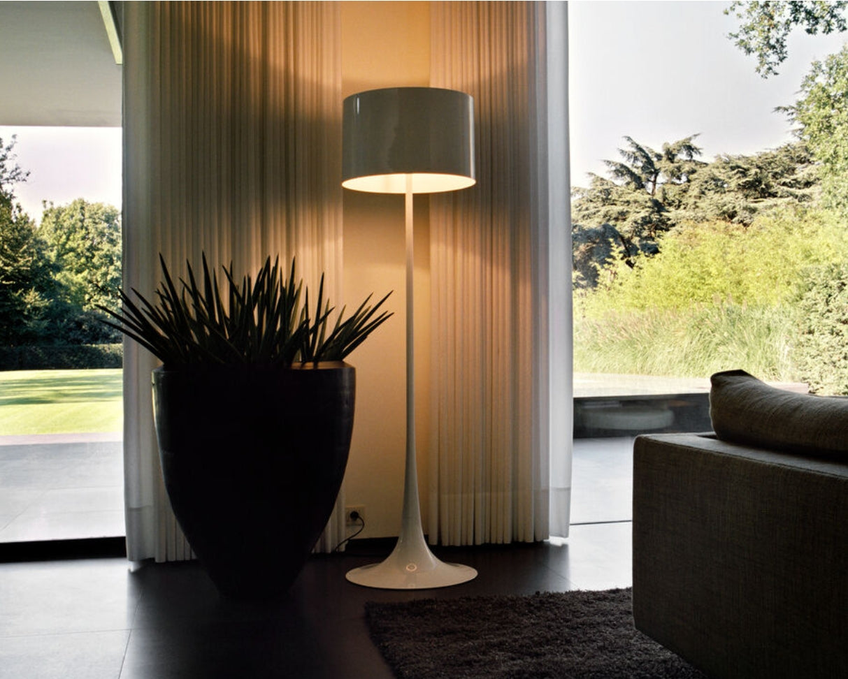 Spun Light Floor White By Flos