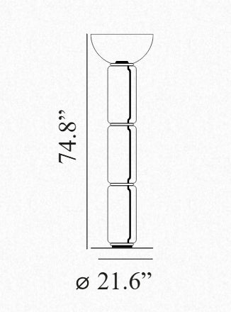 Noctambule Floor 3 High Cylinder Bowl Big Base