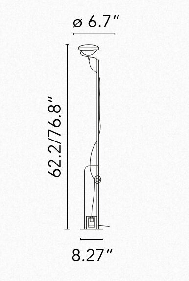 Toio Led Black By Flos