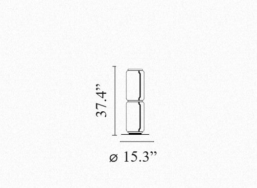 Noctambule Floor 2 Low Cylinder Small Base By Flos