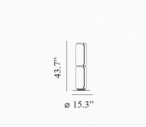 Noctambule Floor 2 High Cylinder Big Base By Flos